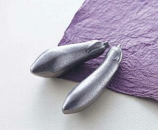 Iwachu Nambu Ironware Eggplant Set of 2 33-003