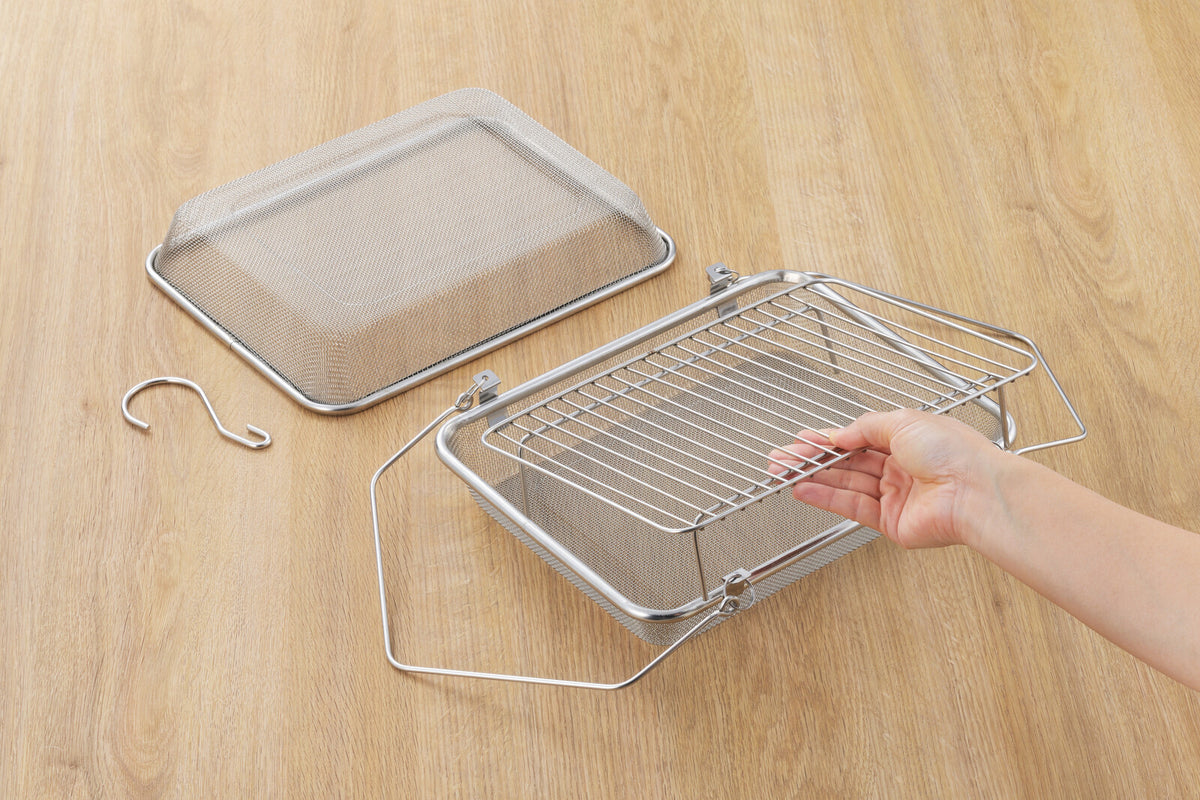 Yoshikawa Stainless Square Drying Rack 2-Tier YJ3860
