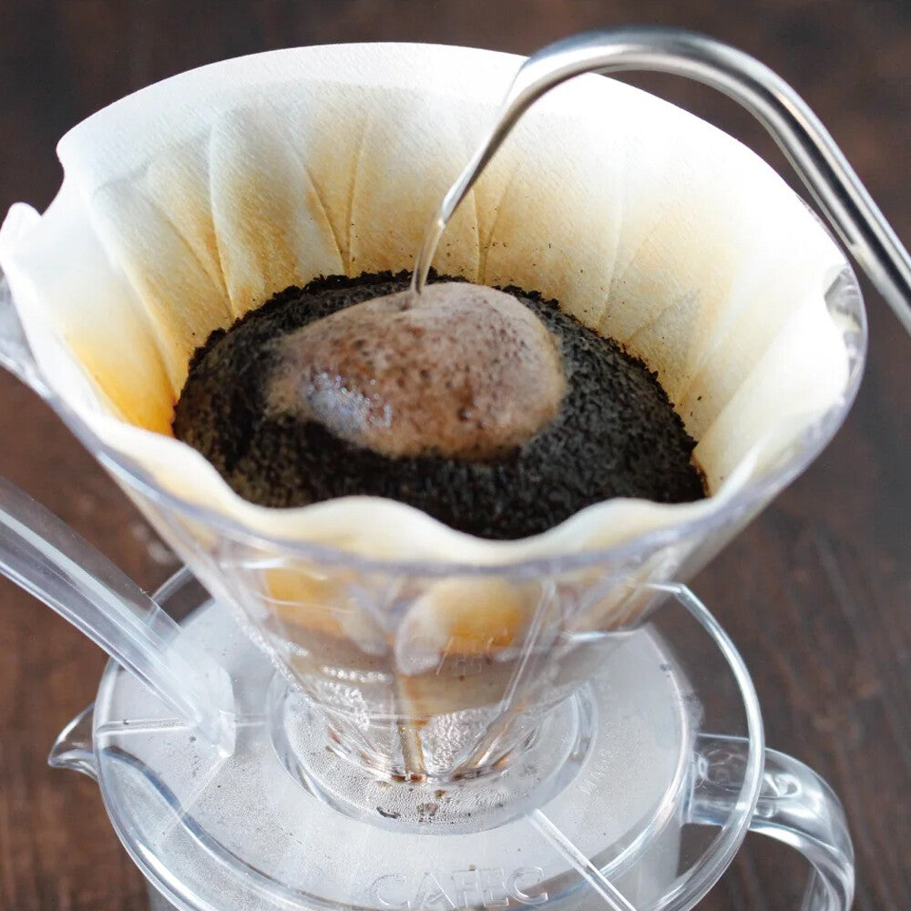 CAFEC Abaca Cone Coffee Filter White 1 Cup 100 Count 10 Packs AC1-100W
