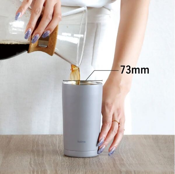 CB Japan Holms One-Touch Tumbler 550ml Smoke Pink