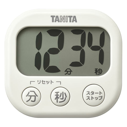 Tanita Large Display Kitchen Timer Ivory TD-429