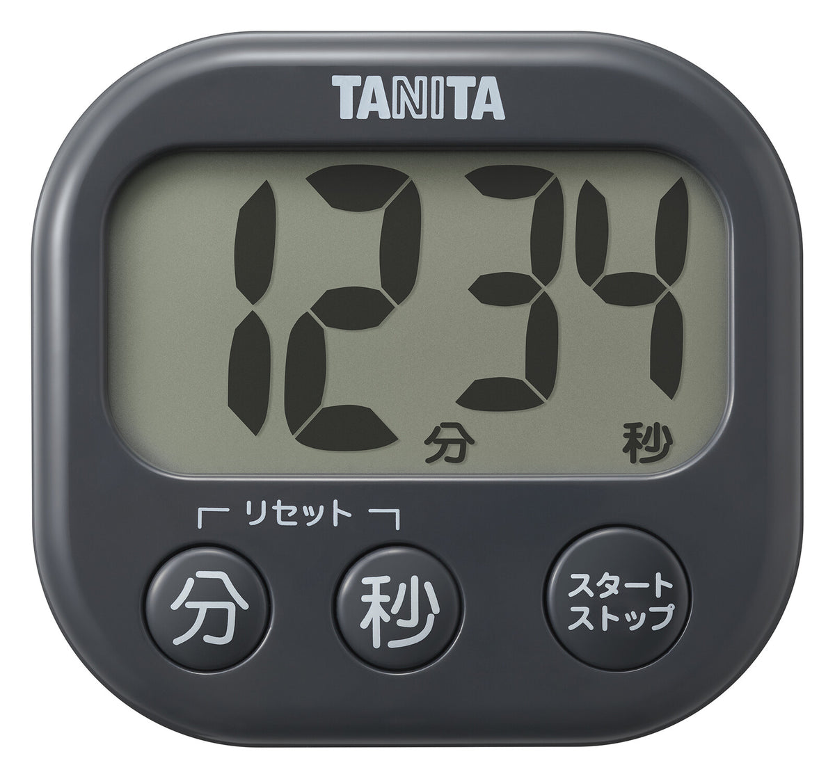 Tanita Big Display Kitchen Timer Dark Gray TD-429