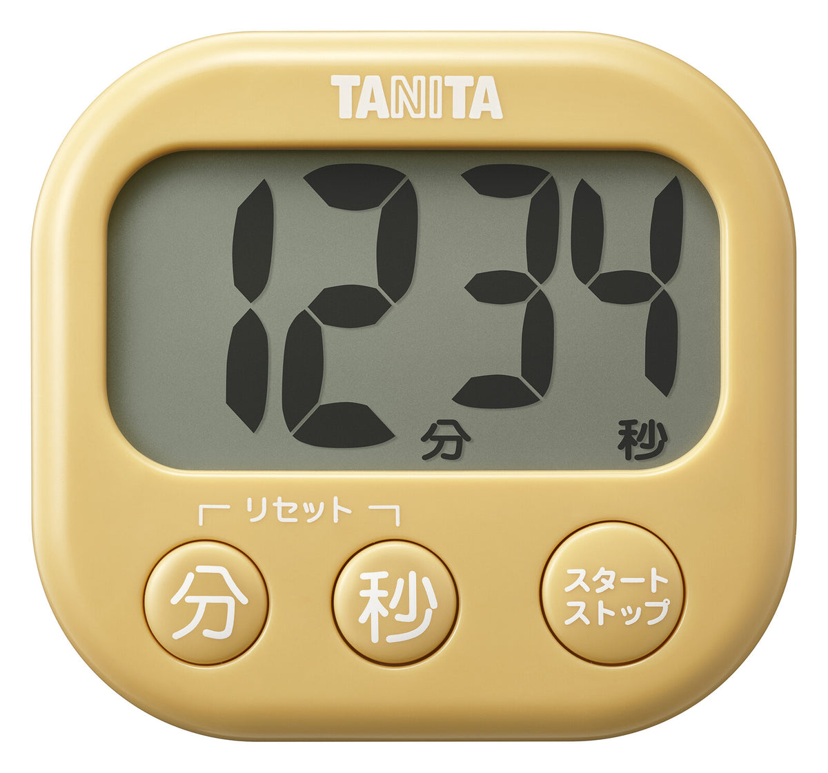 Tanita Big Display Kitchen Timer Mustard Yellow TD-429