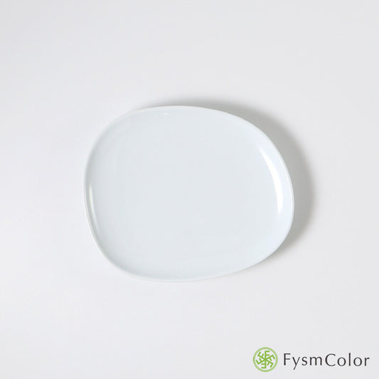 Hakusan Porcelain Petra Side Plate White Size M Hasami Ware