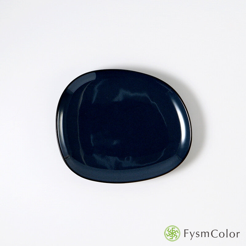 Hakusan Porcelain Petra Side Plate Navy Size M Hasami Ware