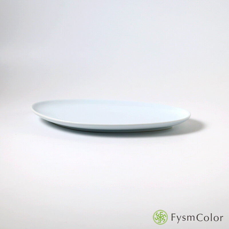 Hakusan Porcelain Petra Long Plate White Size M Hasami Ware
