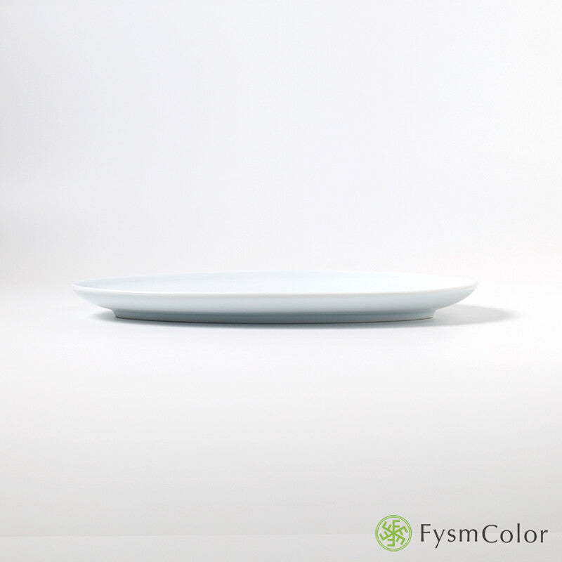 Hakusan Porcelain Petra Long Plate White Size M Hasami Ware