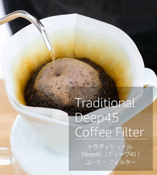 Sanyo Sangyo Deep 45 Coffee Filters 3-7 Cups 100 Count White DDF-100W