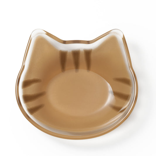 Aderia Coconeco Cat Bean Plate Chatora Glass 6832