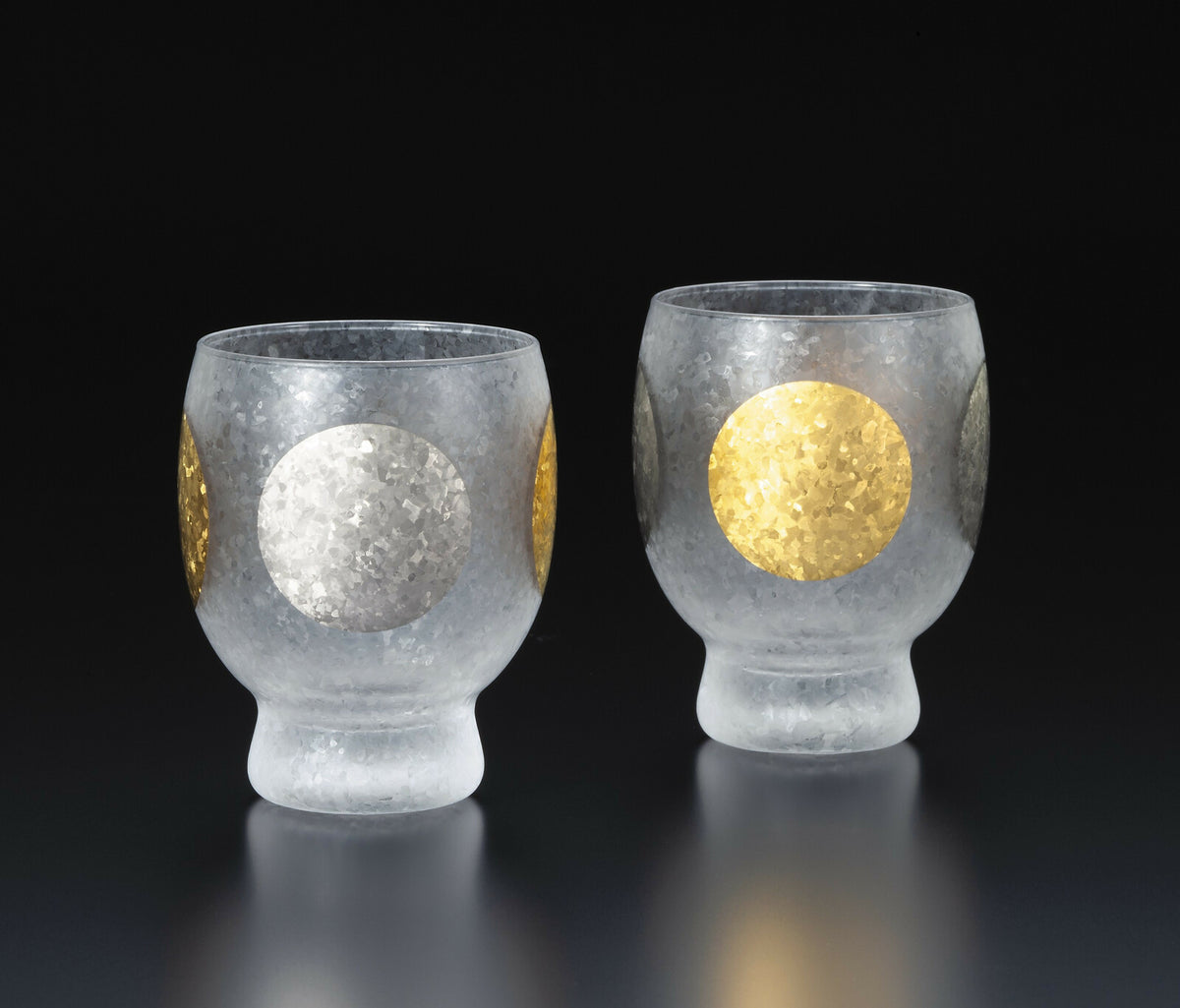 Aderia Sun and Moon Sake Glass Pair Set S-6310