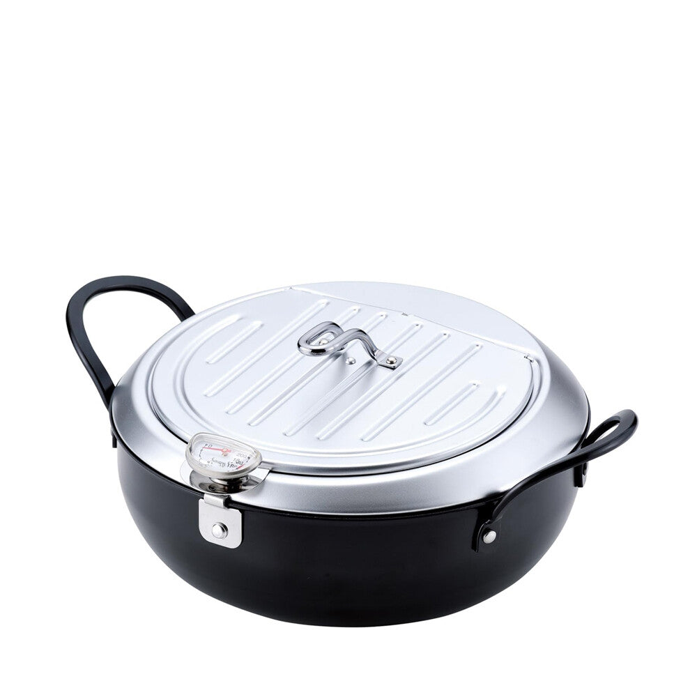 Wahei Freiz Tsubamesanjo Iron Tempura Pot with Lid 20cm TM-9467