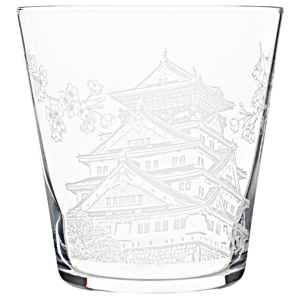 Toyo-Sasaki Glass Castle and Cherry Blossom Rock Glass 340ml