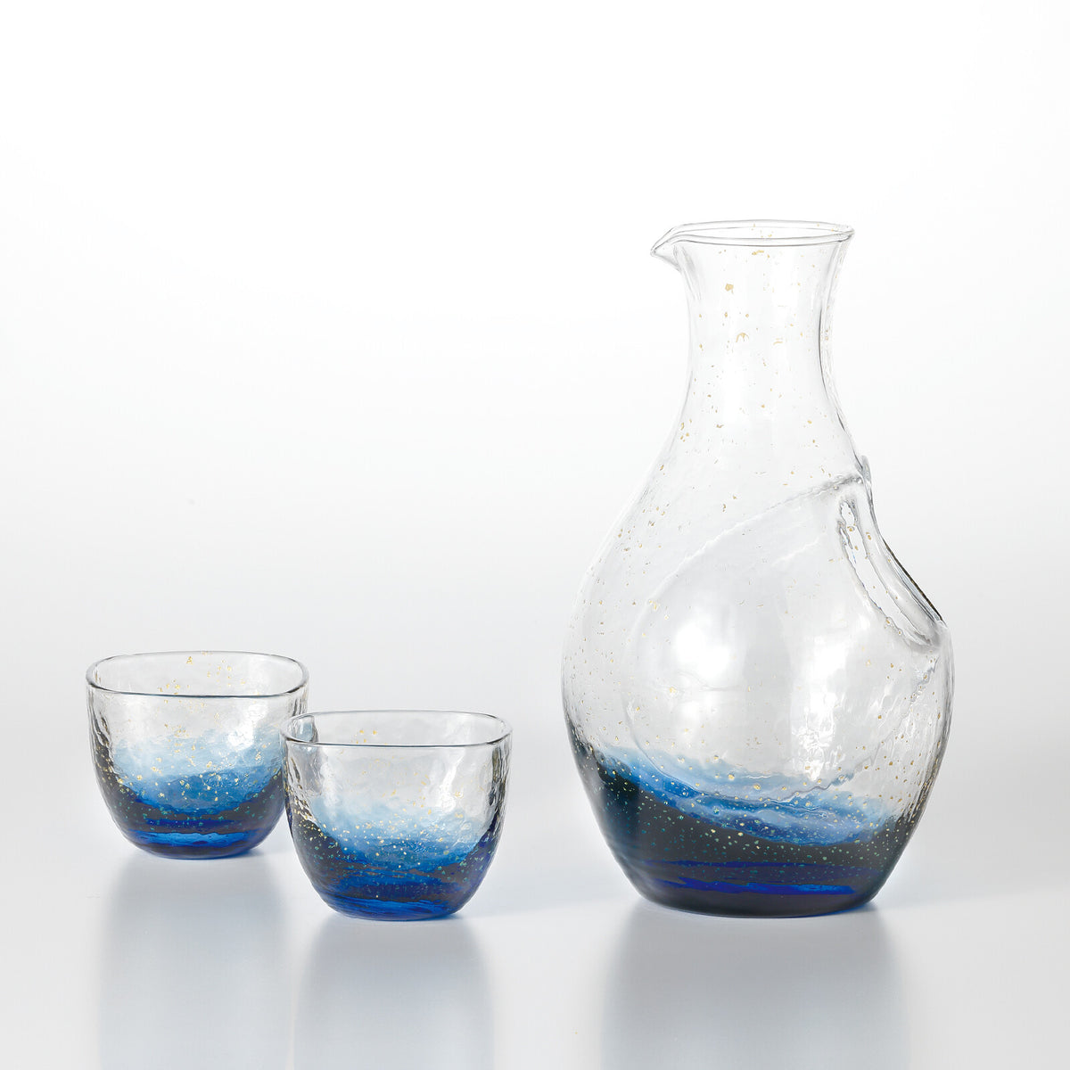 Toyo-Sasaki Glass Yachiyo Kiln Cold Sake Set