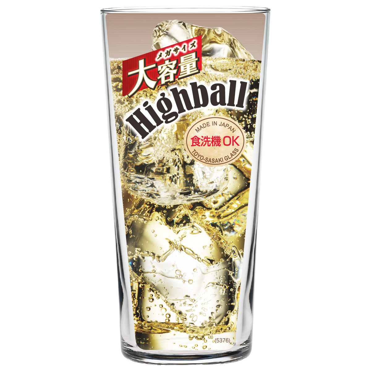 Toyo-Sasaki Glass Thin Whiskey Long Tumbler Mega Size