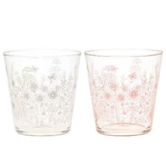 Toyo-Sasaki Glass Garden Time Pair Tumbler