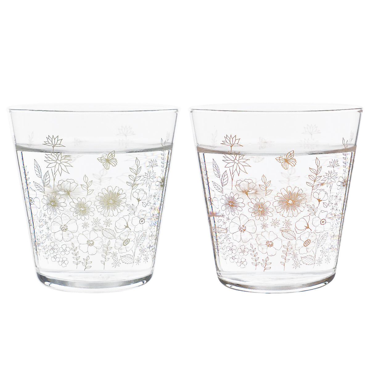Toyo-Sasaki Glass Garden Time Pair Tumbler