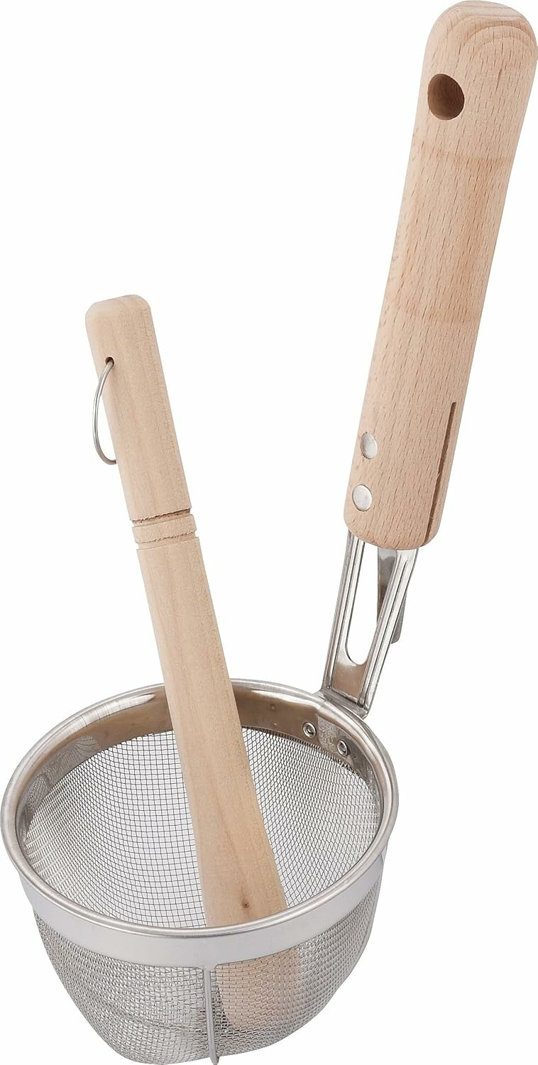 Wahei Freiz Ajido Miso Strainer with Stick Wooden Handle AD-696