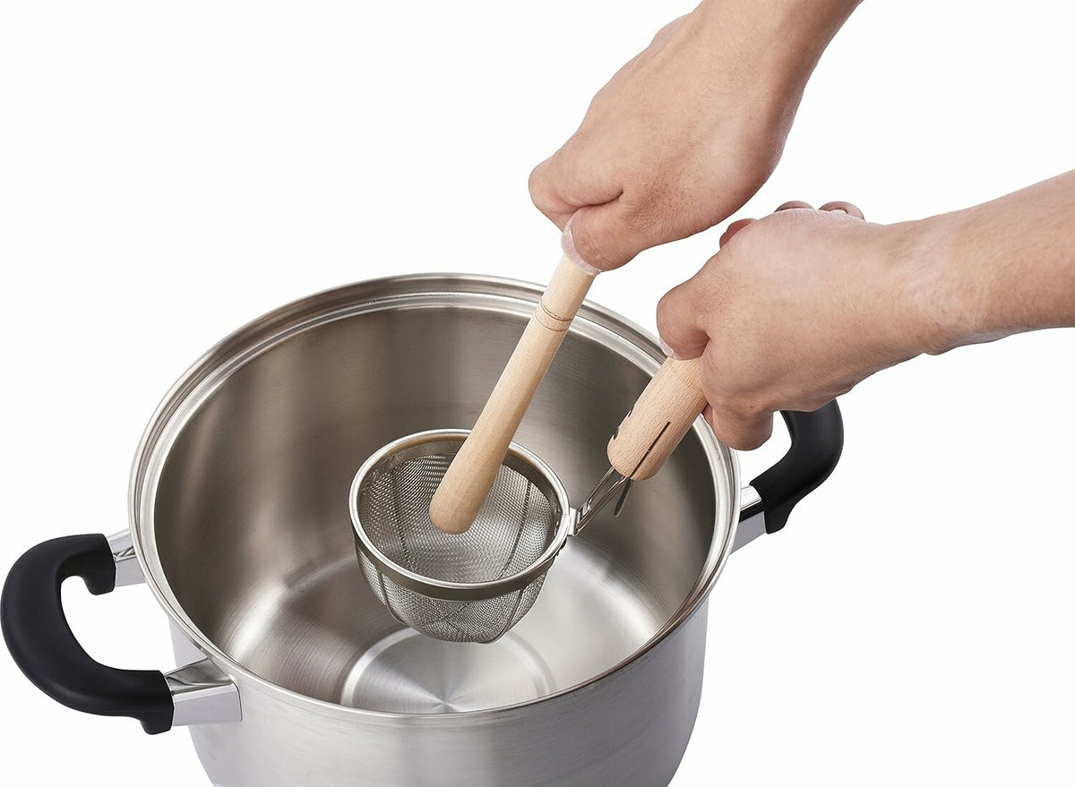 Wahei Freiz Ajido Miso Strainer with Stick Wooden Handle AD-696