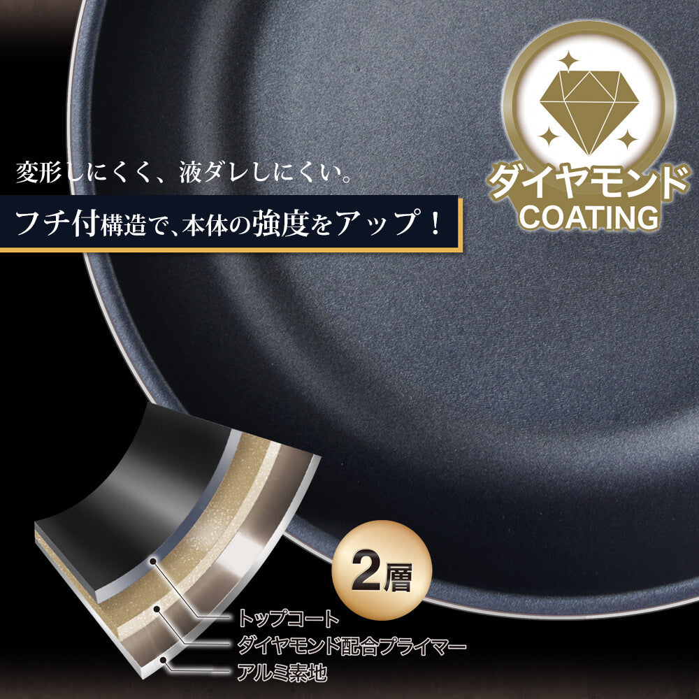 Wahei Freiz Moist Style Induction Saute Pan 28cm RB-2694