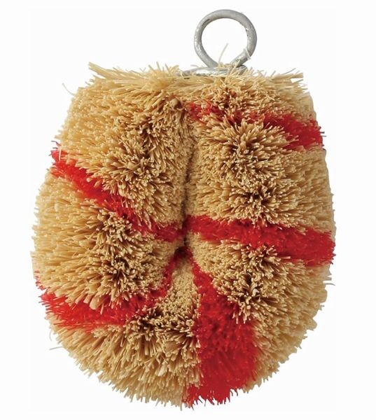 Kamenoko Tawashi Shimashima Mini Mini Scrub Brush Red