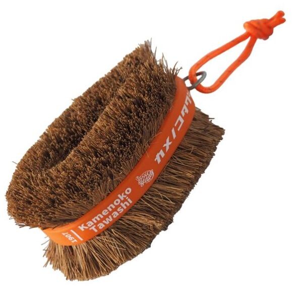 Kamenoko Tawashi Obi Scrub Brush Orange