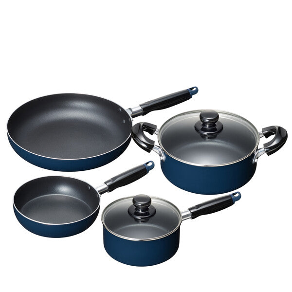 Wahei Freiz Navy Nonstick Cookware Set
