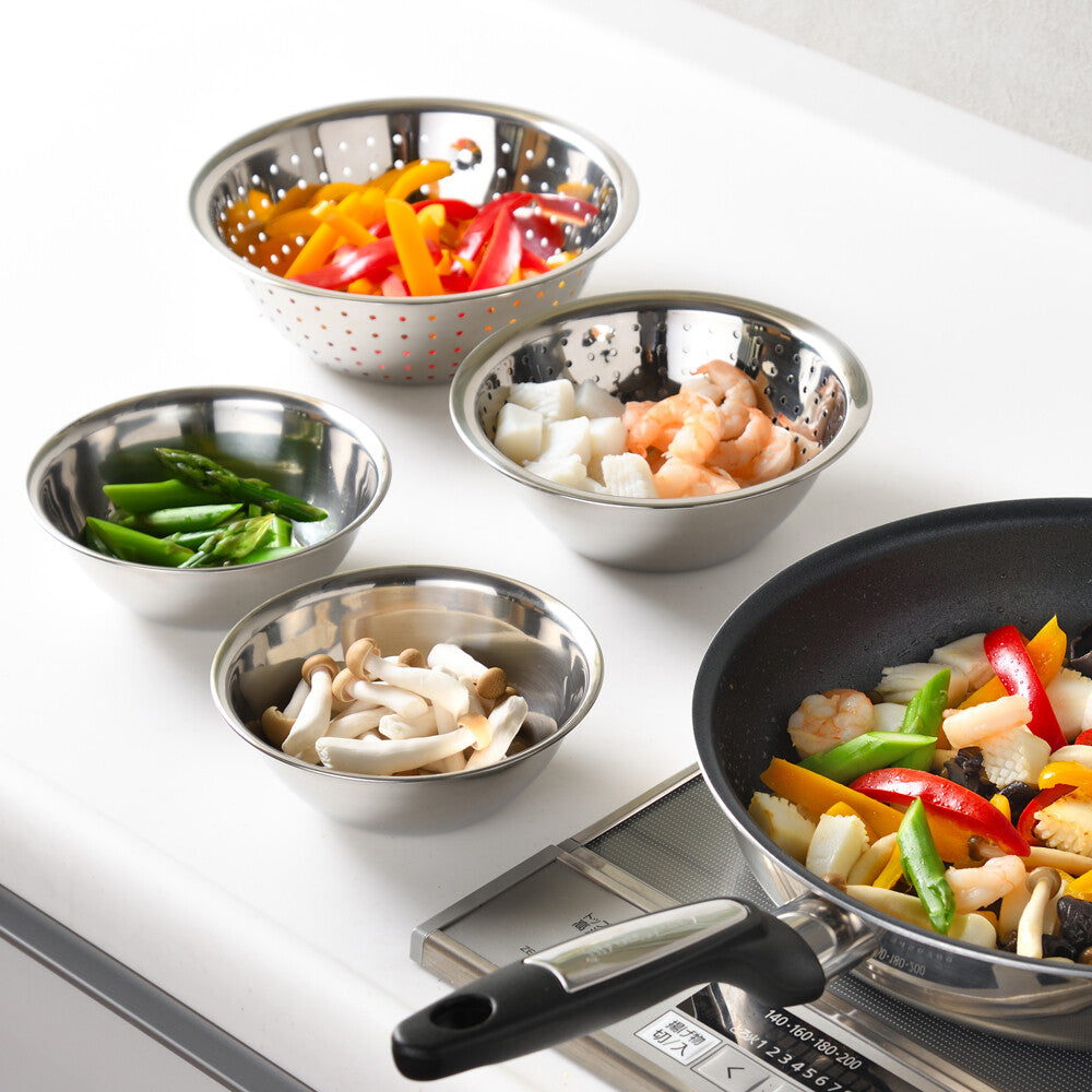 Wahei Freiz Stainless Steel Mixing Bowl & Colander 6-Piece Set MG-0471