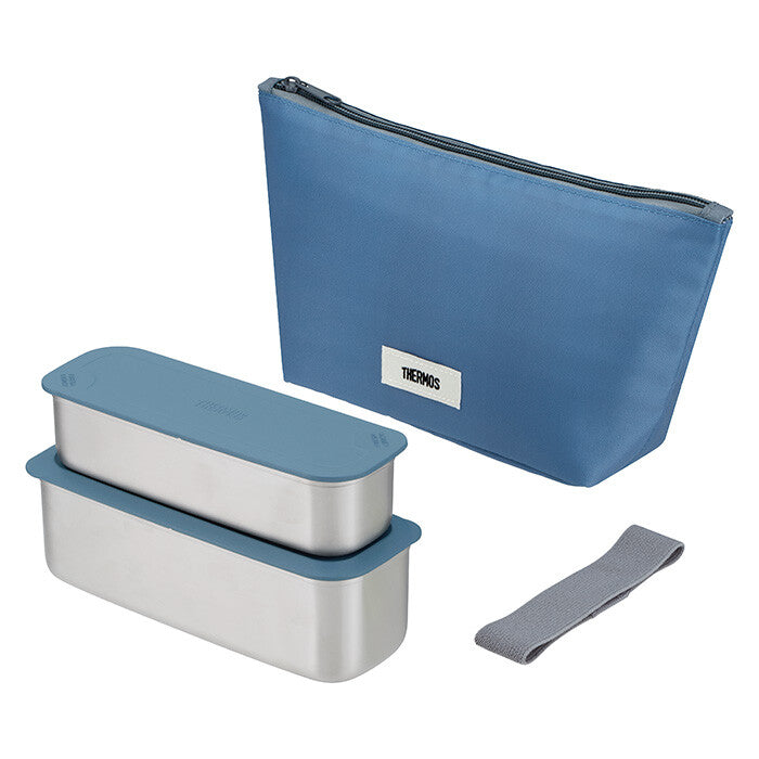 Thermos Fresh Lunch Box with Cooler Bag Gray Navy DSA-605W