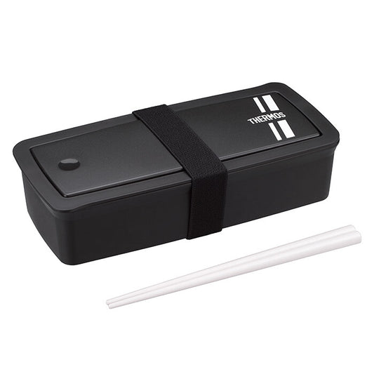 Thermos Fresh Lunch Box with Chopsticks Black Silver DJS-701