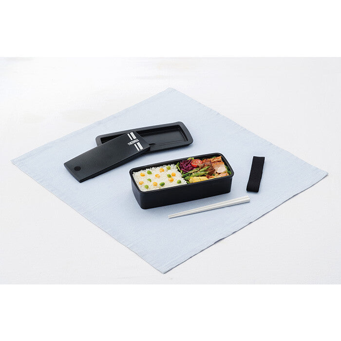 Thermos Fresh Lunch Box with Chopsticks Black Silver DJS-701