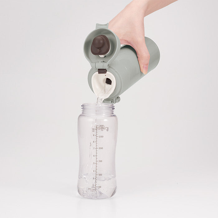 Thermos Stainless Steel Baby Formula Water Bottle Gray JPA-350B