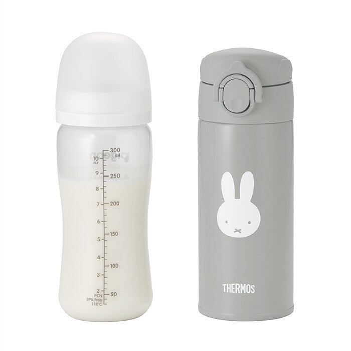 Thermos Stainless Steel Baby Formula Water Bottle Gray JPA-350B