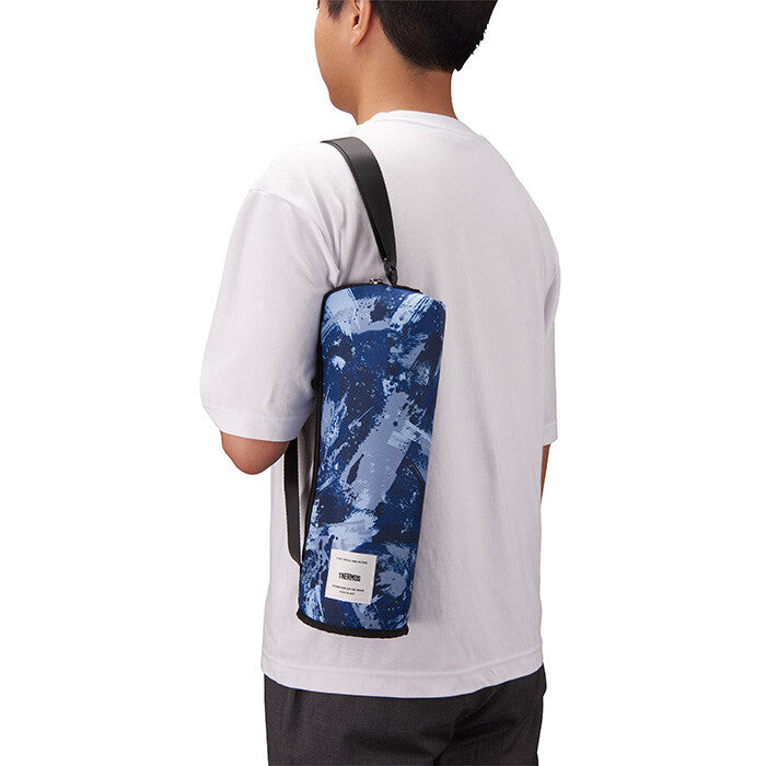 Thermos Insulated Bottle Pouch Blue Camouflage APL-1500