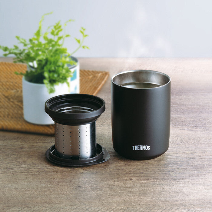 Thermos Vacuum Insulated Tea Tumbler Stone Black JTB-500FI