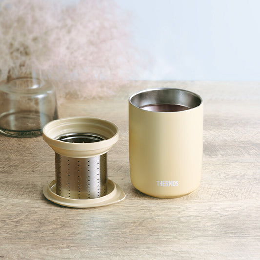 Thermos Vacuum Insulated Tea Tumbler Sand Beige JTB-500FI