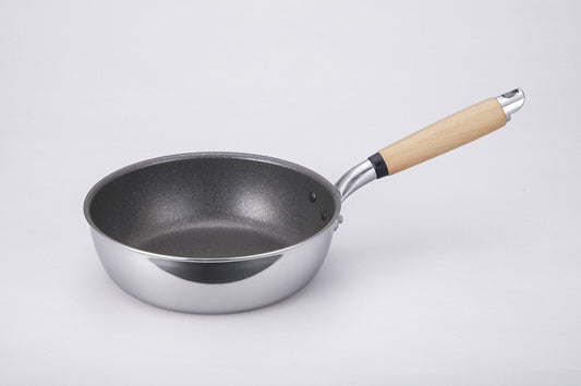 Hokuriku Aluminum IH Deep Frying Pan 22cm A-3125