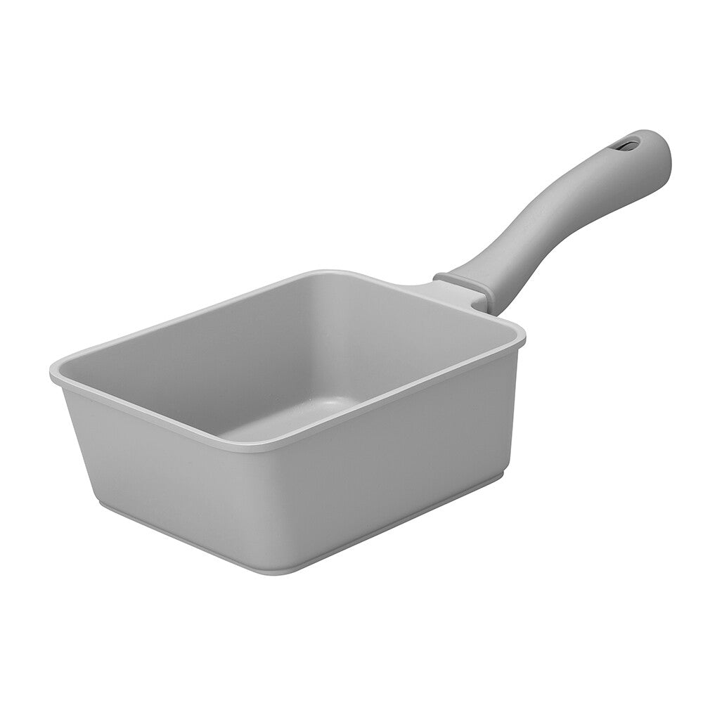 CB Japan Supot Deep Square Frying Pan 13x18cm Gray