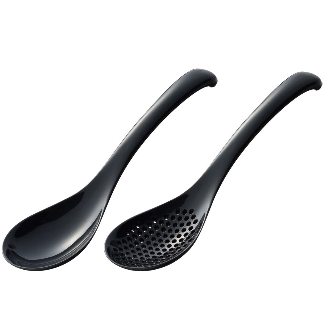 Akebono Sangyo Renge Soup Spoon Set Small Black TW-3785