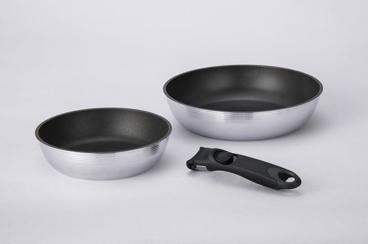 Hokuriku Aluminum Cast Varius Frying Pan 3-Piece Set A-3137