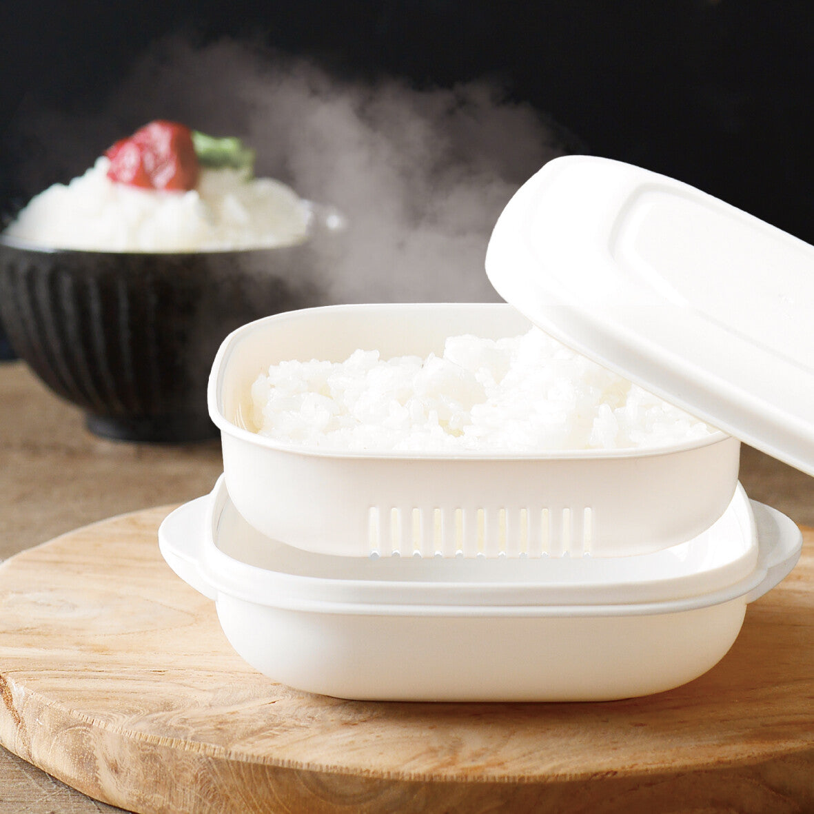 Ihara Kihan MOST Microwave Rice Defrosting Container 3-Piece Set