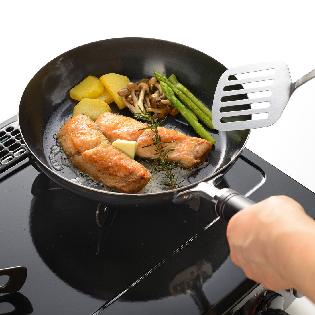 Wahei Freiz Ensan Iron Frying Pan 26cm Induction Compatible EM-042