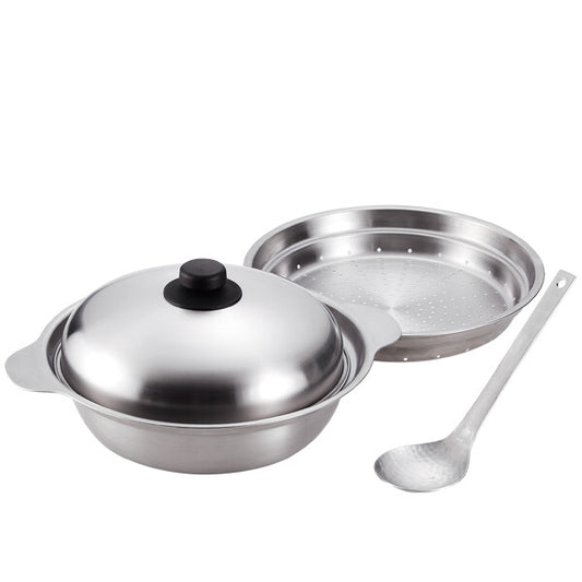 Wahei Freiz Takumiya Tabletop Pot 26cm with Steamer Rack and Ladle TY-031
