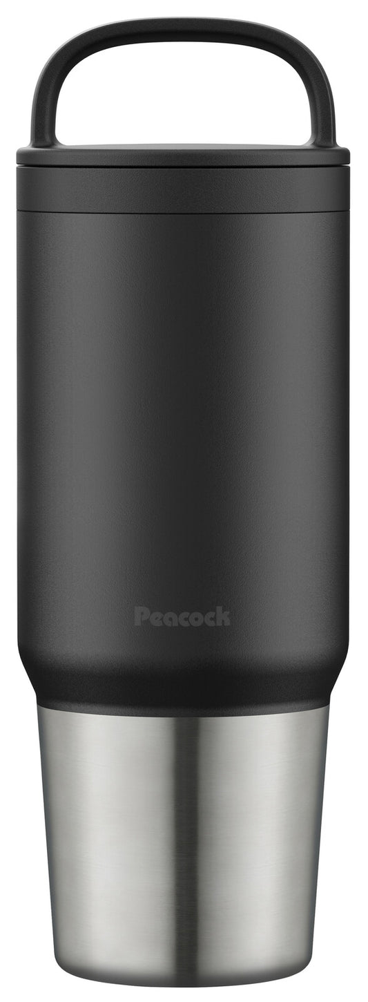 Peacock Stainless Steel Screw Mug Bottle 800ml Black AEF-80