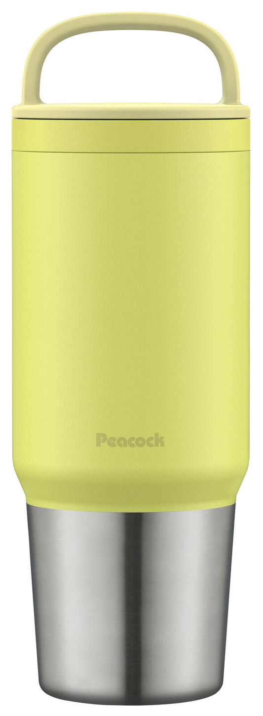 Peacock Stainless Steel Screw Mug Bottle 800ml Lime Yellow AEF-80