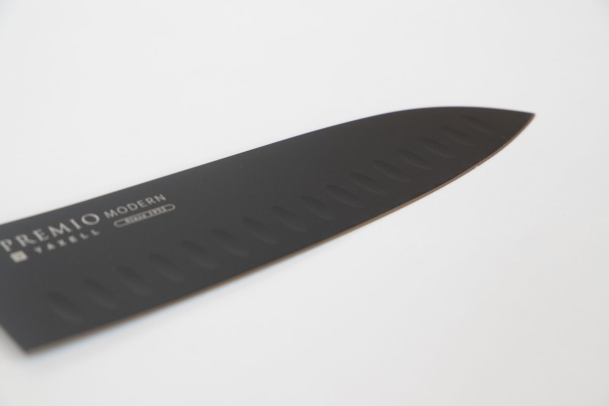 Yaxell Premio All-Stainless Santoku Knife 165mm Black 31548