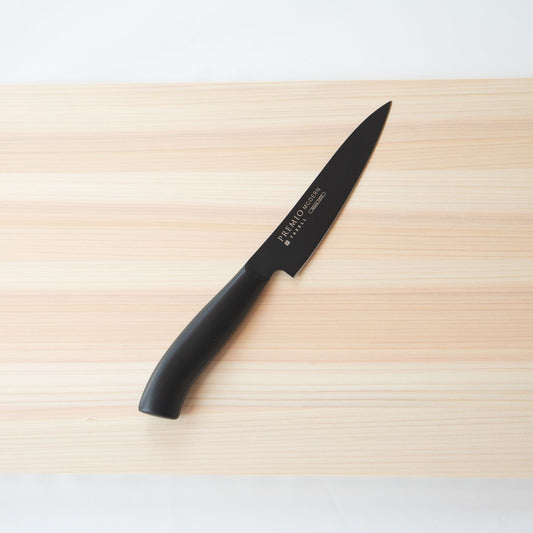 Yaxell Premio Modern Silicone Coated Stainless Petty Knife 124mm Black 31549