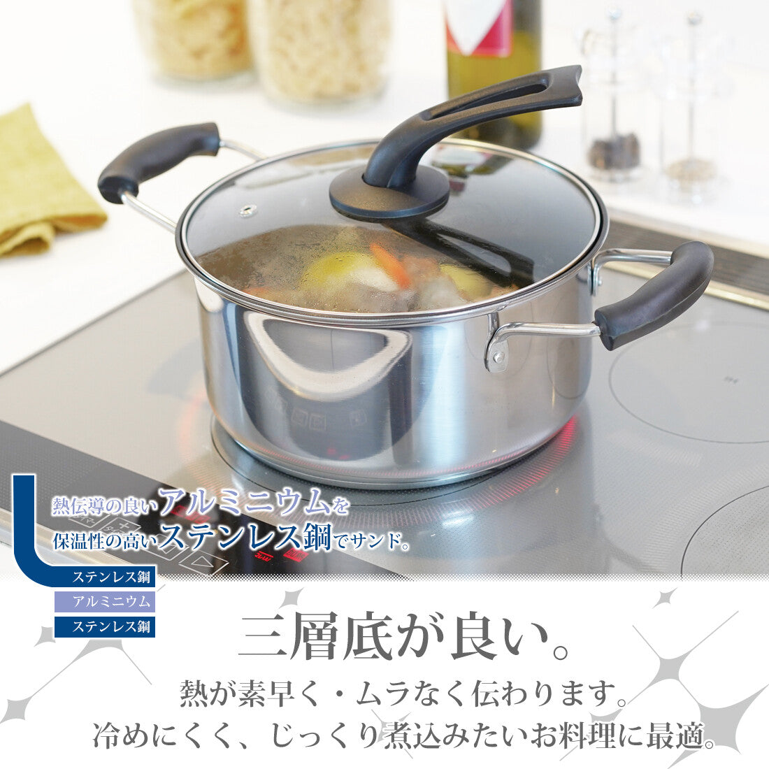 Wahei Freiz Stain Star IH Pot 20cm RB-2890