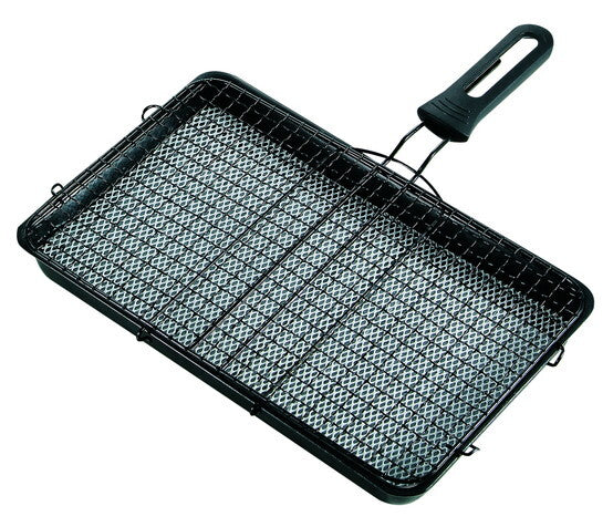 Pearl Metal Wide Crimp Fish Roaster Ceramic Coated Gas Stove Only H-8881