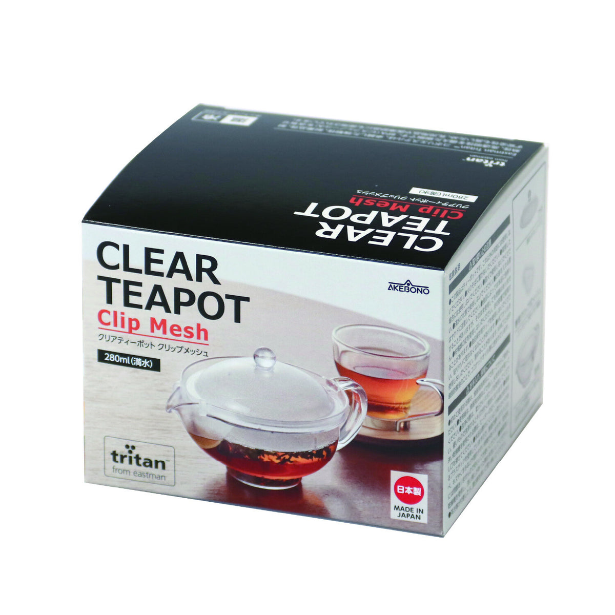 Akebono Clear Teapot with Clip Mesh TW-3753