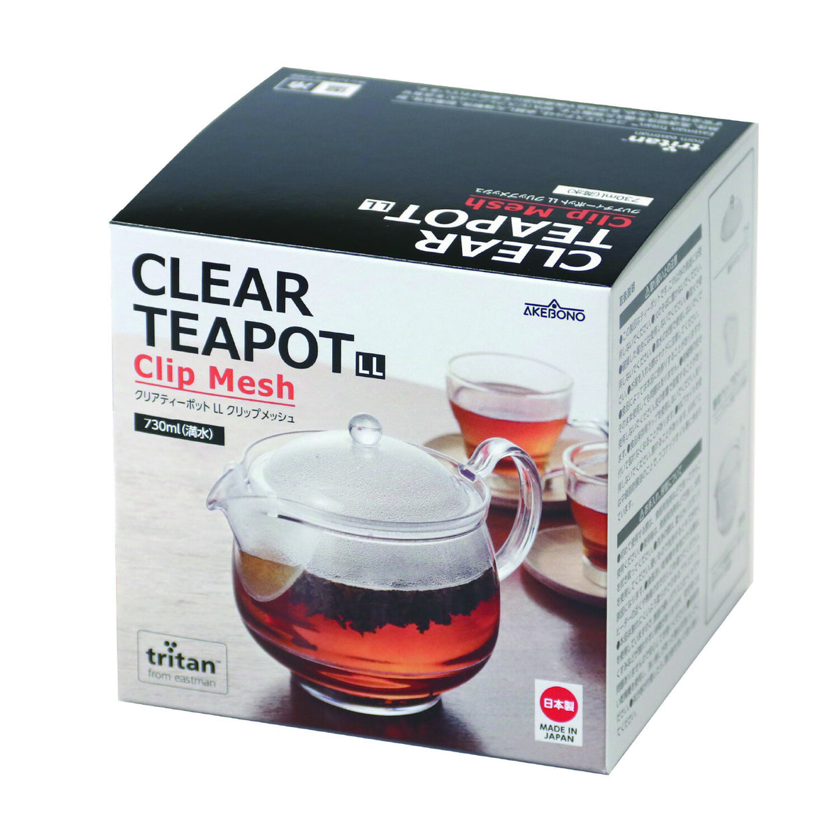 Akebono Clear Teapot with Clip Mesh LL TW-3755
